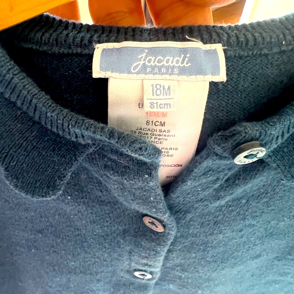 Cardigan Jacadi - 18 months - Good condition - $15